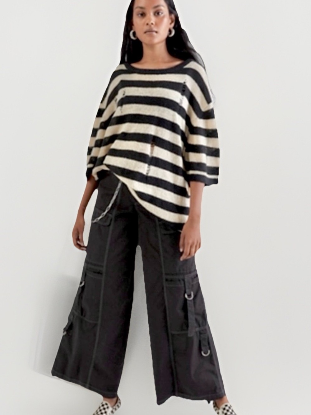 Urban Outfitters BDG NWT Riley Black Cargo Utility Pants, XS (Petite/Tall)